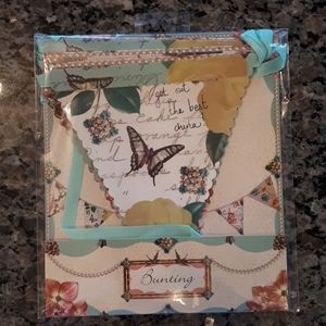 Floral Butterfly Bunting Decoration